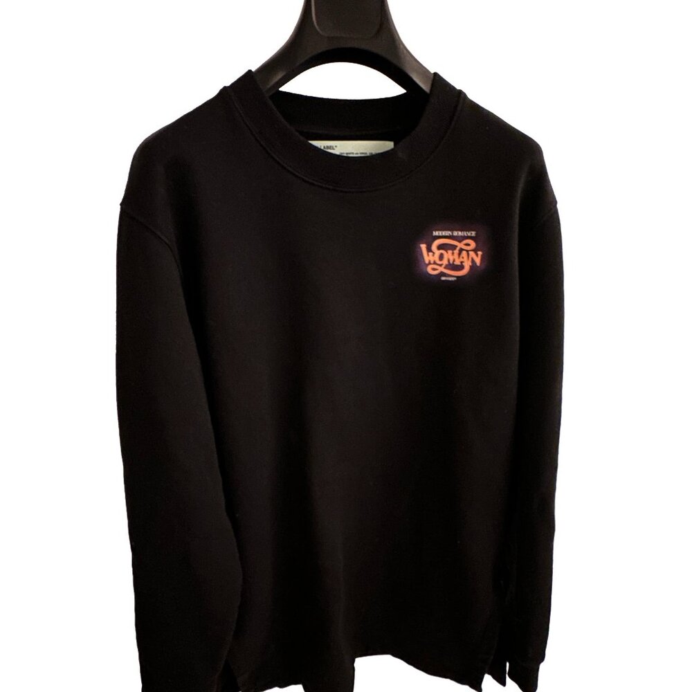 Vintage OFF-WHITE Draped Sweater "Modern Romance" Size M